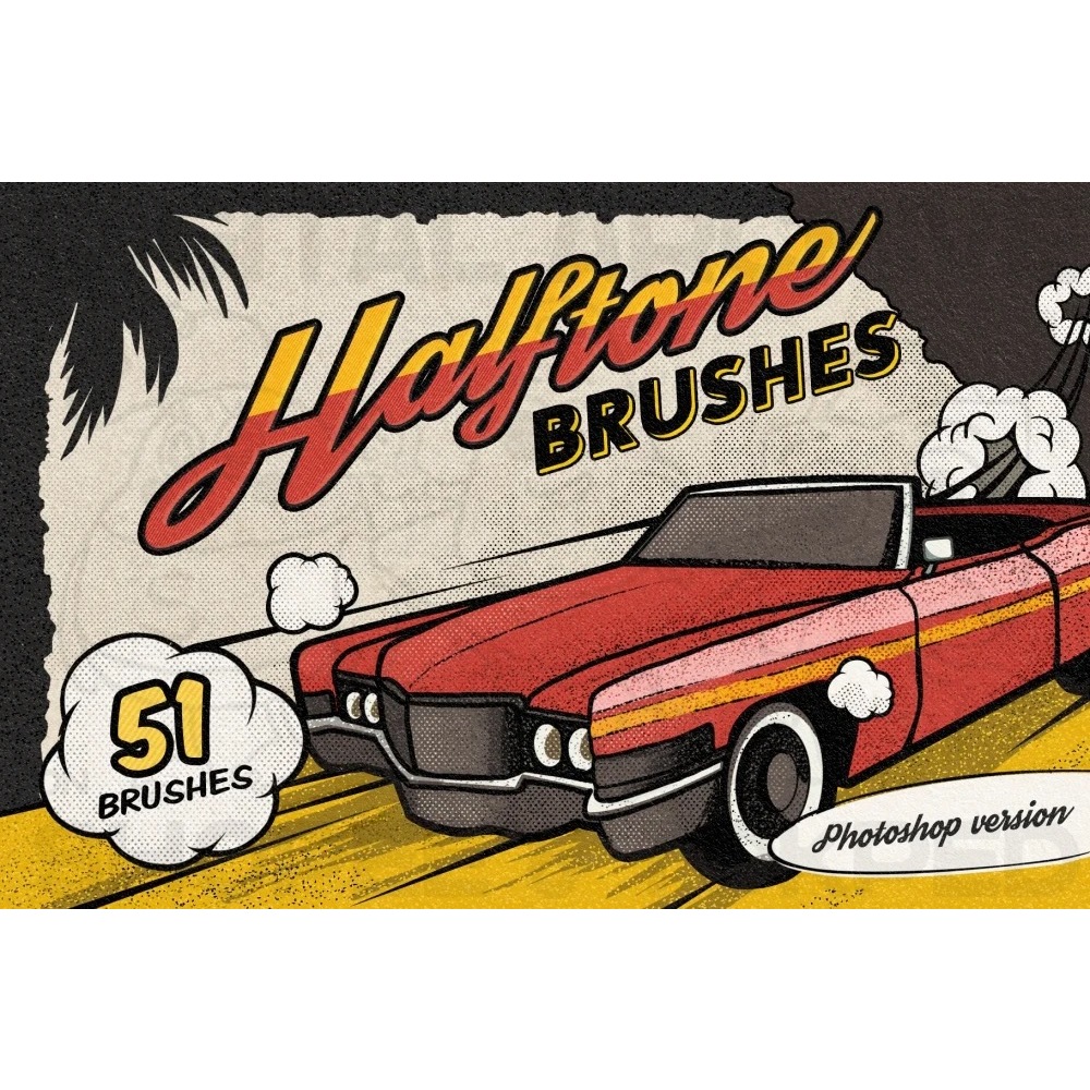 Jual Procreate Brush – Vintage Comic Book Halftone Brushes by Pixel ...