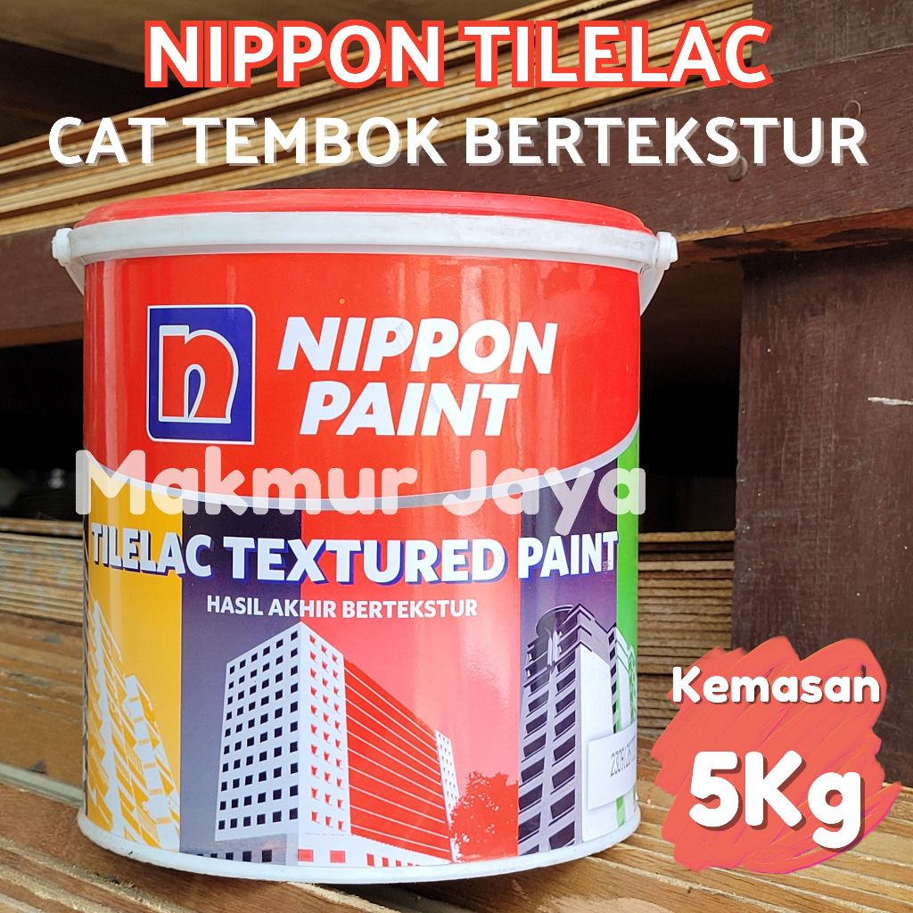 Jual Nippon Tilelac Textured Paint 5Kg Cat Tembok Tekstur Shopee Indonesia