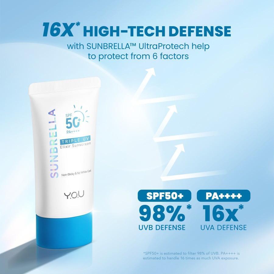 Jual YOU Sunscreen Tone Up UV Elixir & Triple UV Elixir SPF 50+ PA ...