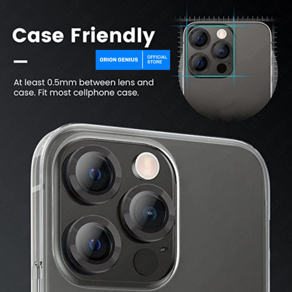 Jual Orion Genius Camera Lens Protector iPhone Ring Metal Tempered ...
