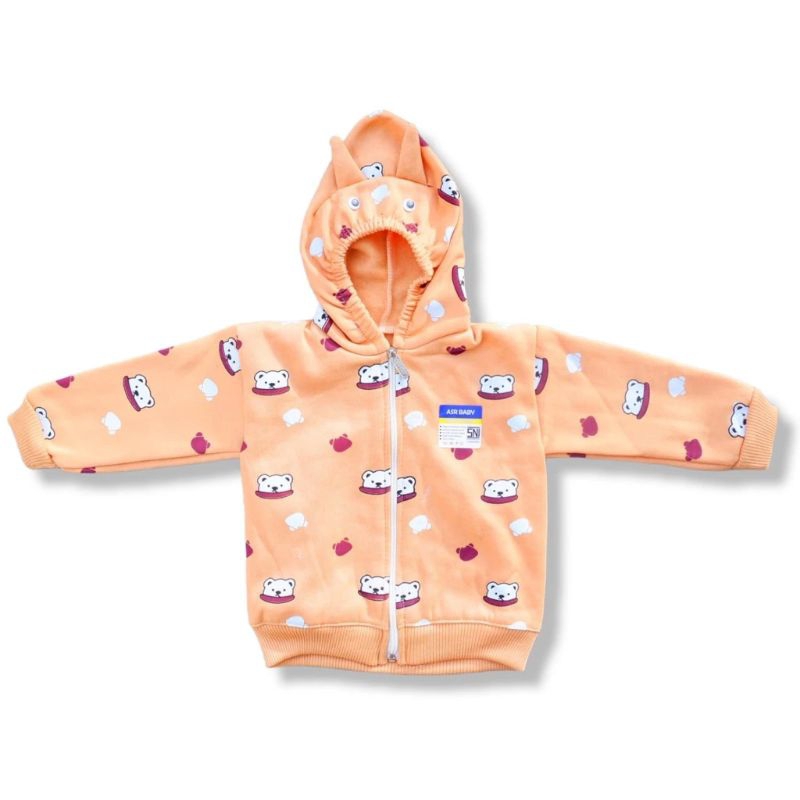 Jual Jaket bayi Hoodie anak 3-18 bulan motif polar bear Shopee