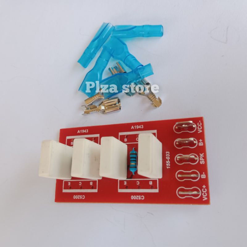 Jual Pcb tr final 2 set toshiba lengkap komponen Pcb transistor final