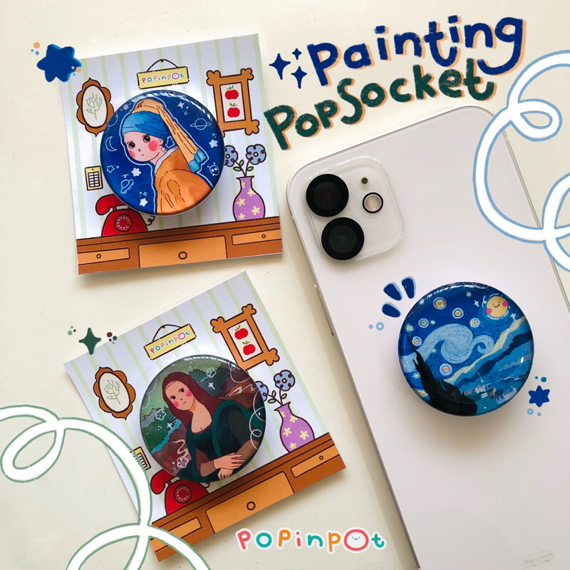 Jual POPINPOT Painting Popsocket Griptok Lukisan Popsocket