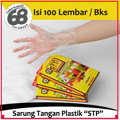 Sarung Tangan Plastik Hand Glove STP isi 100 Lembar