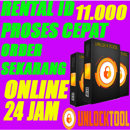 SEWA AKUN UNLOCK TOOL 24 JAM || KIRIM ID || FAST RESPON