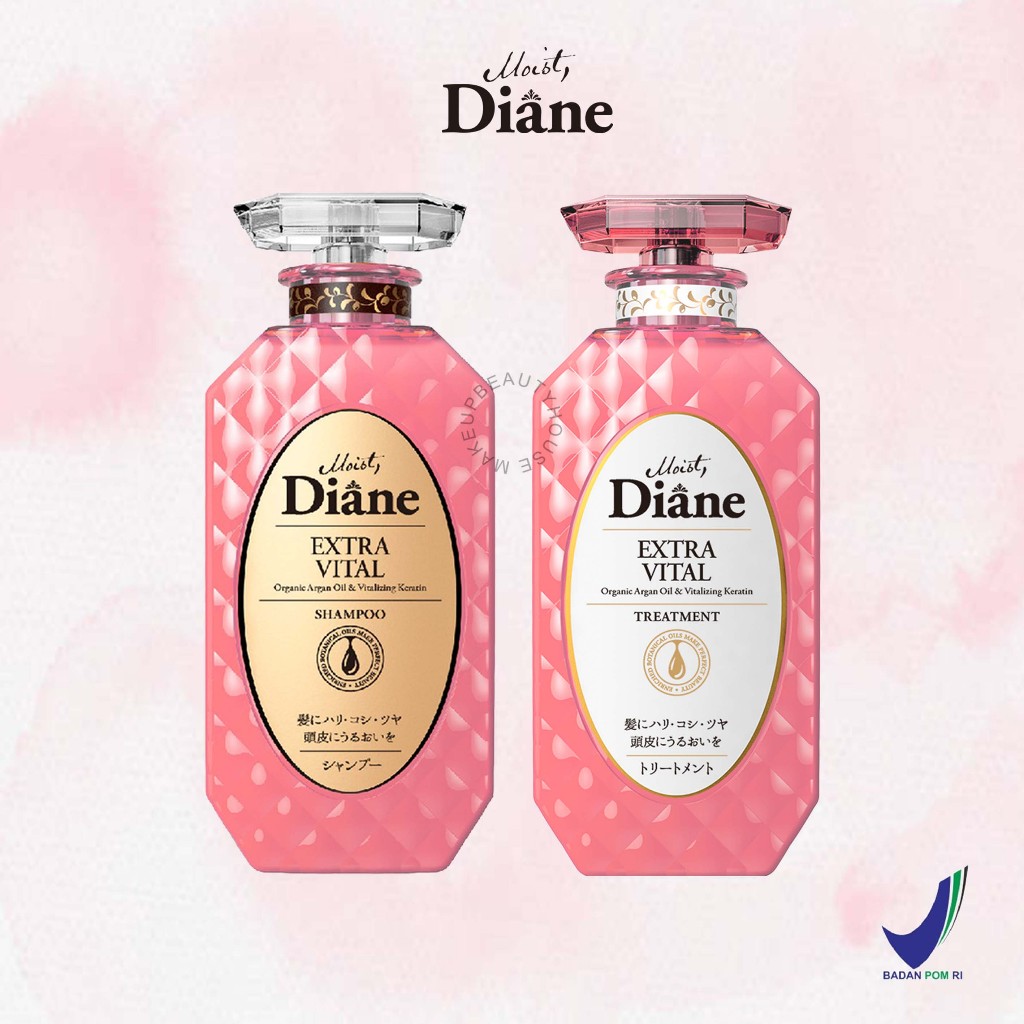 Jual MOIST DIANE Extra Vital Shampoo 450ml / Treatment 450ml Shopee