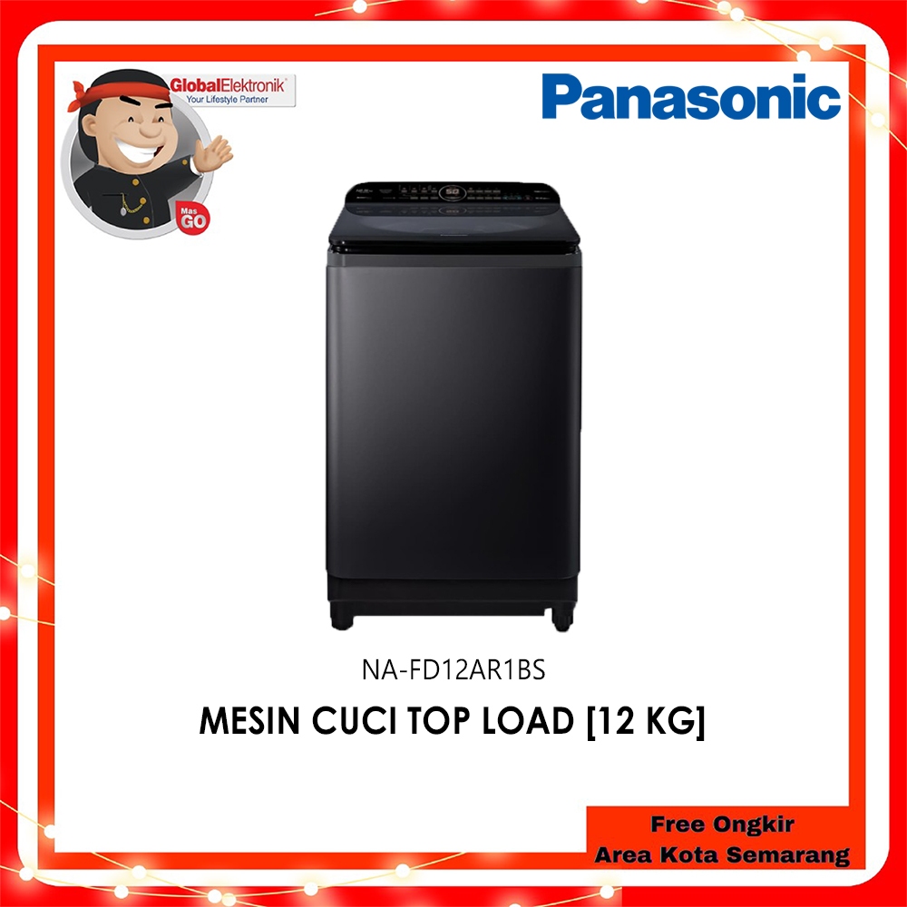 Jual PANASONIC MESIN CUCI 12KG TOP LOADING NA-FD12AR1BS | Shopee Indonesia