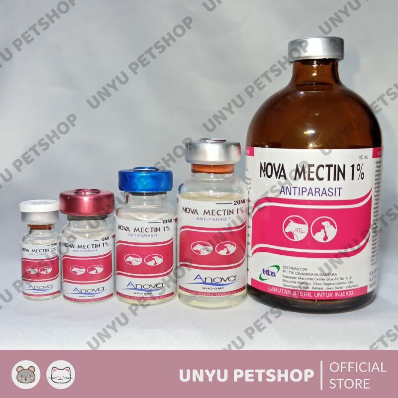 Jual NOVA MECTIN 1% Obat antiparasit seperti kutu jamur scabies dan ...