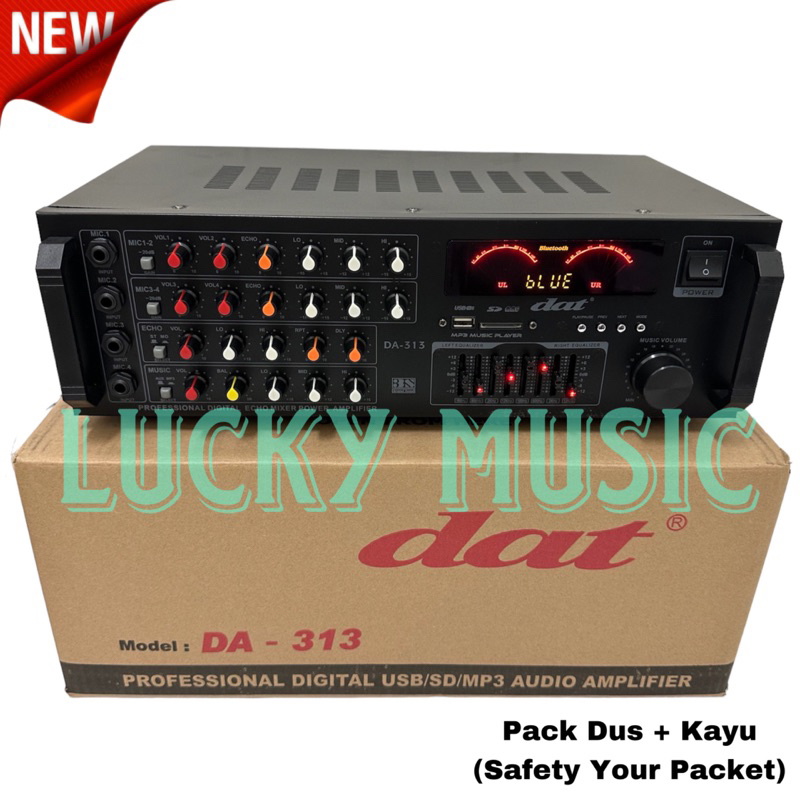 Jual Power Mixer Amplifier Dat 313 Original Bluetooth 4 channel Da 313