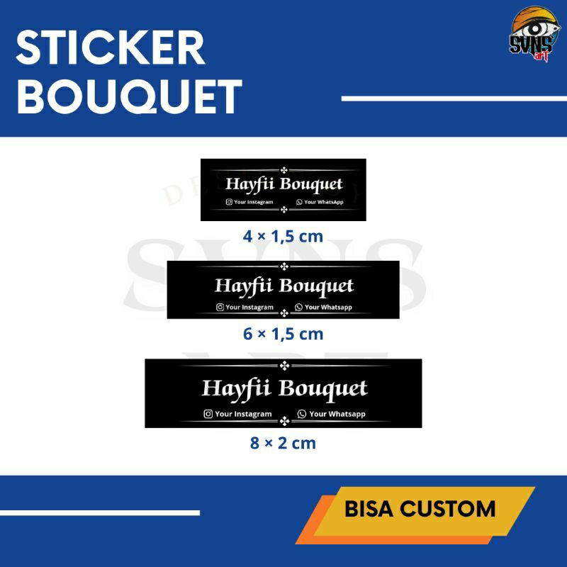 Jual STIKER BUKET STICKER BUCKET BOUQUET CUSTOM | Shopee Indonesia