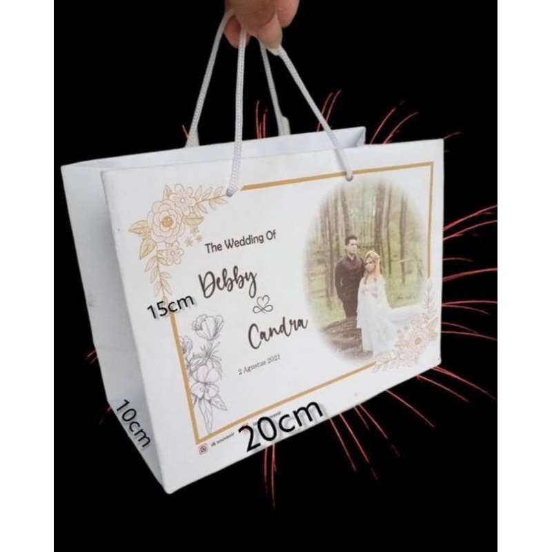 Jual PAPER BAG CUSTOM / TAS KERTAS FREE DESAIN 20x10x15 | Shopee Indonesia