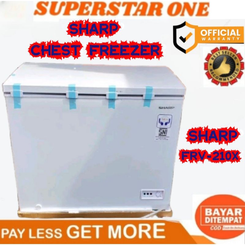 Jual Sharp chest freezer FRV210 X/FRV 210 X/FRV210X CHEST FREEZER