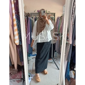 Rok Span Plisket Lidi Rok Plisket Span Kode 08