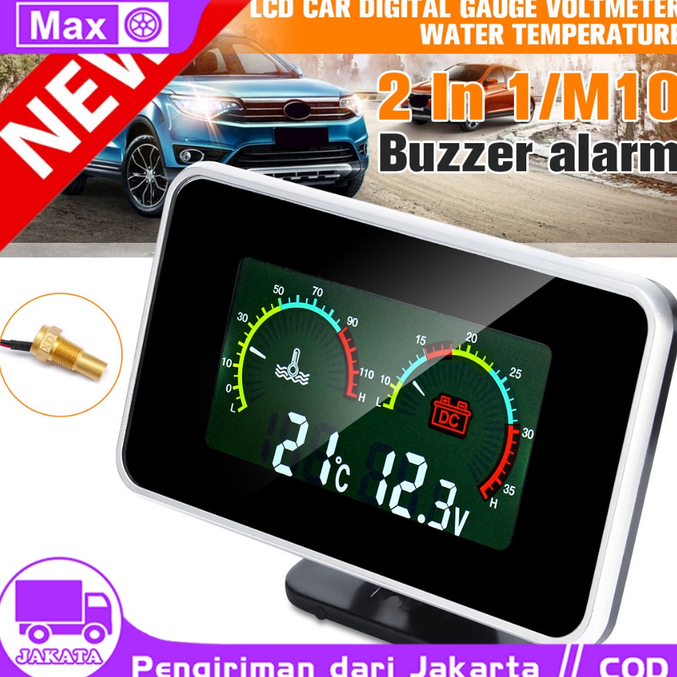 Jual Recomended..!! 2 in1 Mobil LCD Digital Display Water Temperature ...