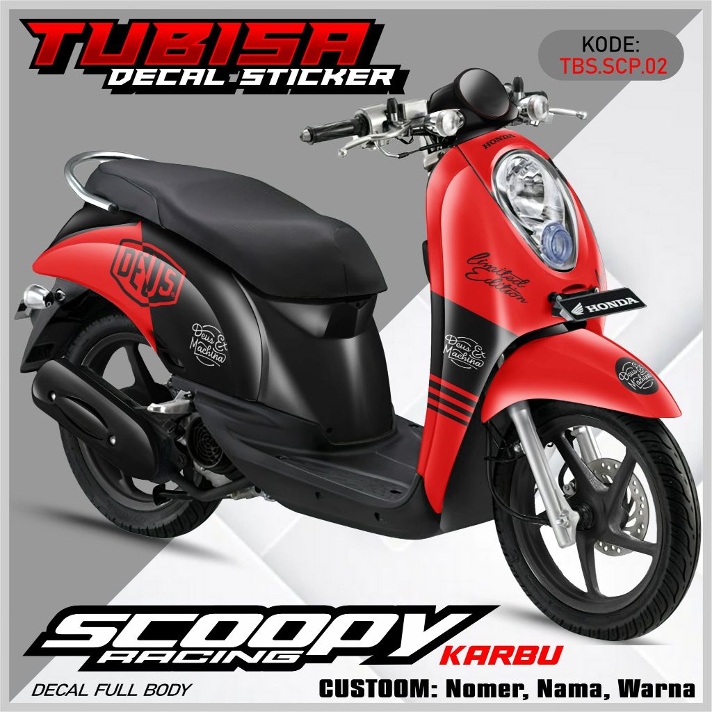 Jual Dekal Stiker SCOOPY KARBU Full Body Decal Sticker Striping Motor ...