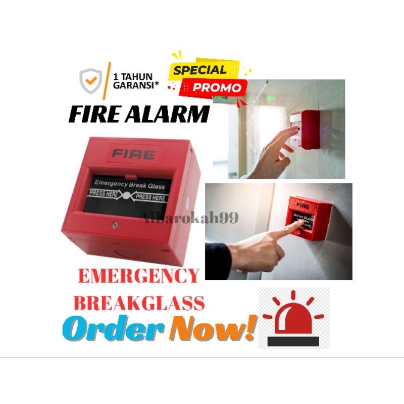 Jual FIRE Alarm Breakglass/Emergency Breakglass | Shopee Indonesia