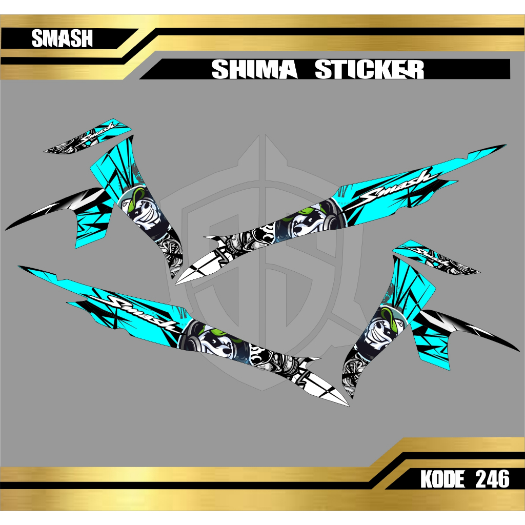 Jual [COD] Stiker SMASH Striping SMASH Motor SUZUKI Sticker Variasi ...