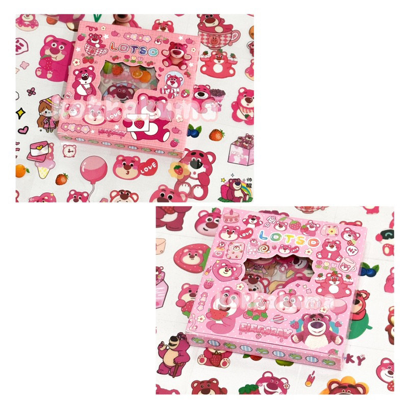 Jual ( KKM ) LOTSO Mini Aesthetic Sticker Box Stiker Waterproof Anti ...