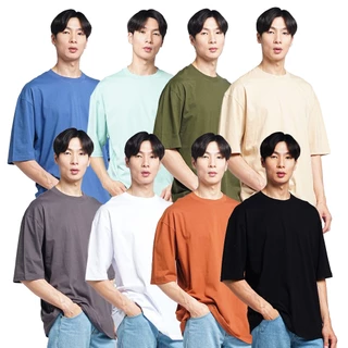 Pollac T-shirt Oversized l Kaos Oversize Polos Lengan Pendek Unisex Pria dan Wanita