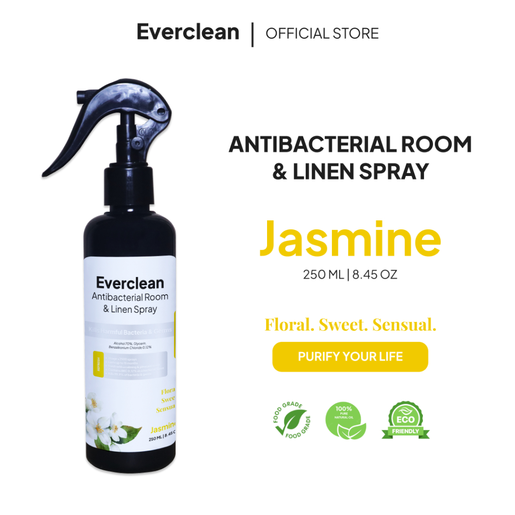 Jual Everclean - Antibacterial Room & Linen Spray Jasmine 250ml ...