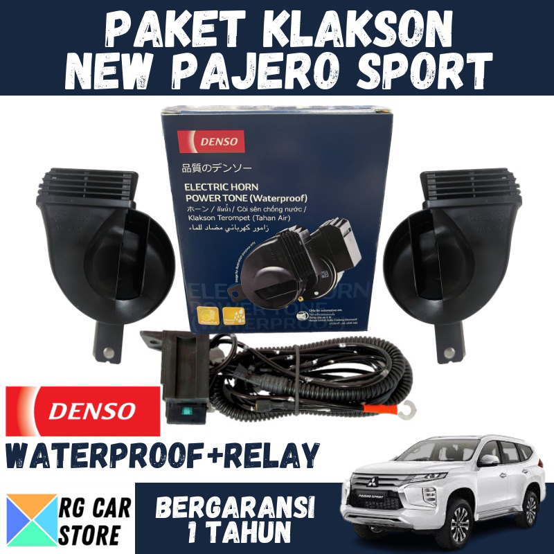 Jual Klakson New Pajero Sport Merek Denso Waterproof Original Plus