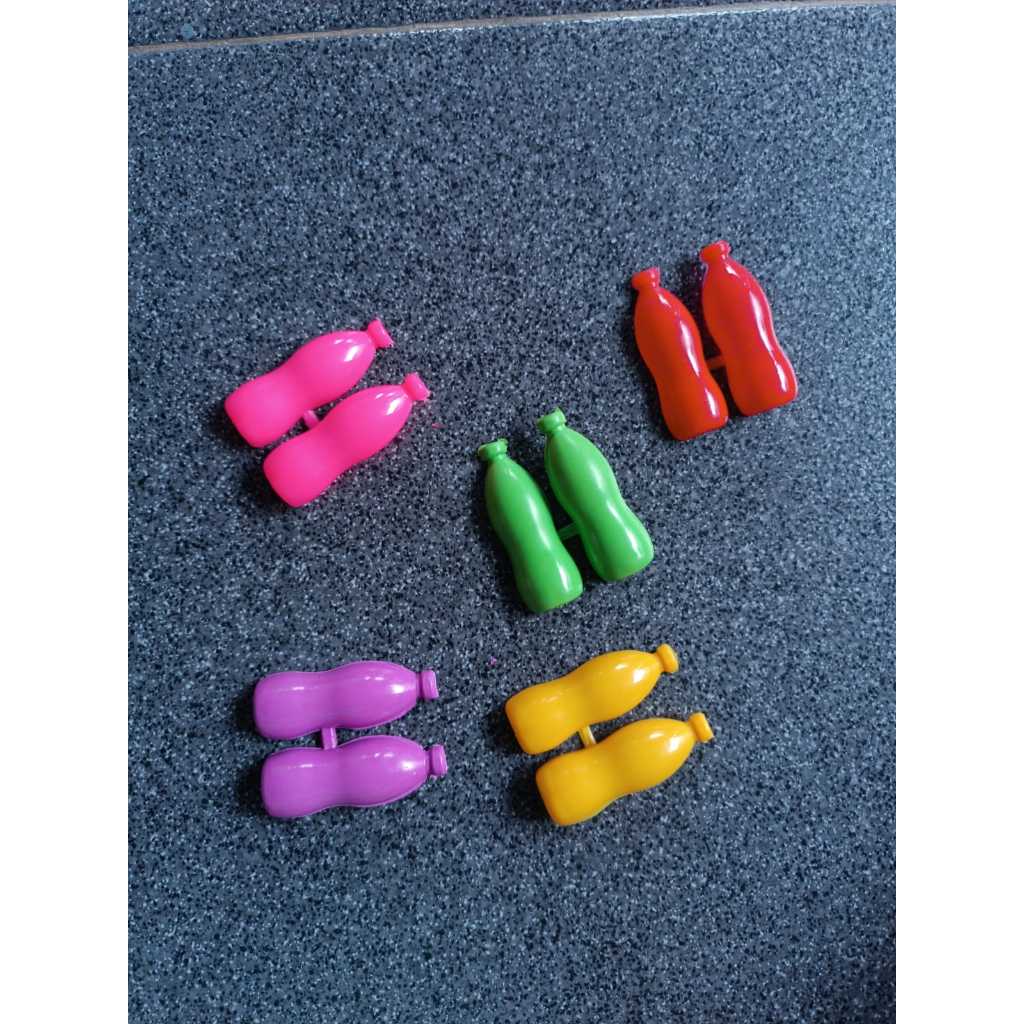 Jual MAINAN BOTOL BOTOLAN PLASTIK BERWARNA 1 PAK ISI 100 PCS | Shopee ...