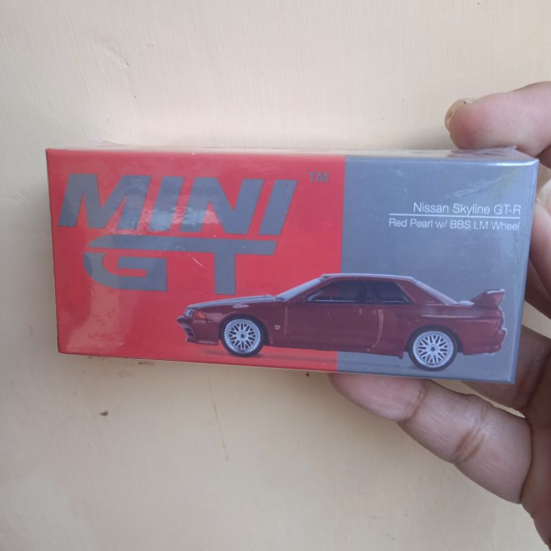 Jual mini gt minigt Nissan skyline GT-R GTR R32 red pearl BBS LM wheel ...