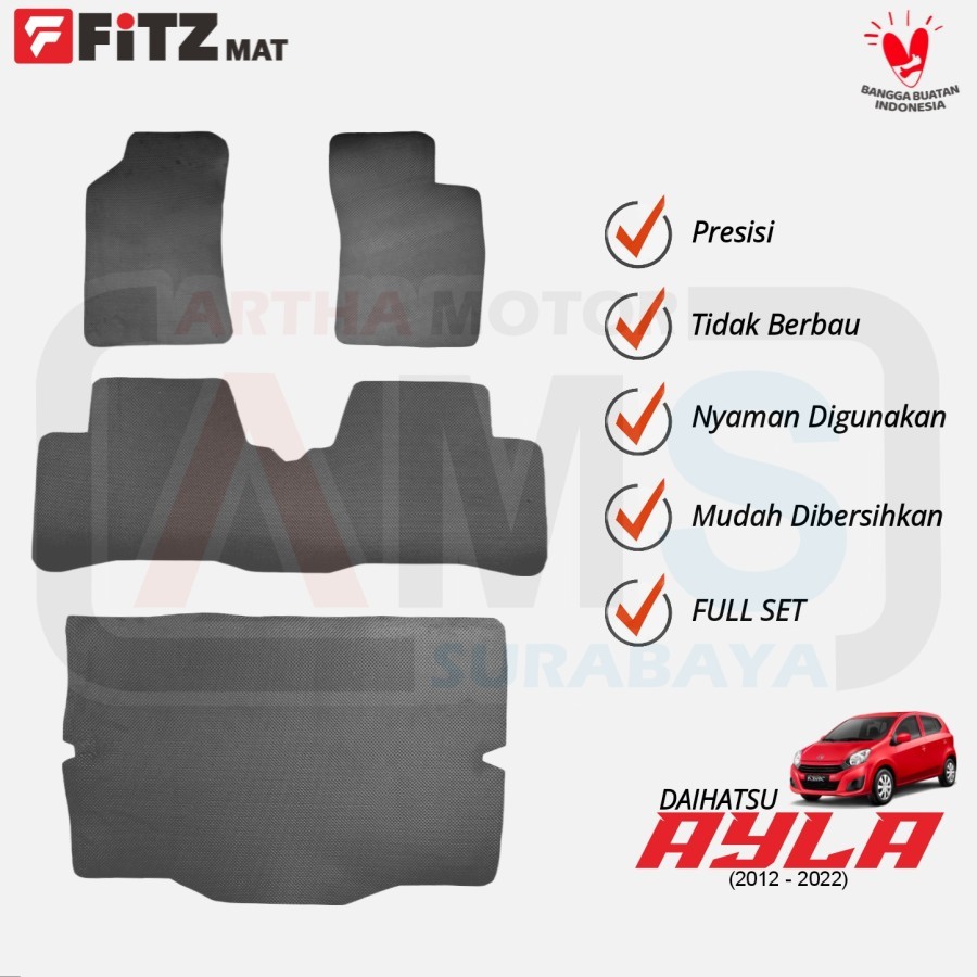 Jual Ecer Karpet Busa Semi Karet Lantai Alas Kabin Mobil Daihatsu Ayla By Fitz Shopee Indonesia