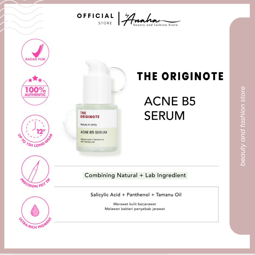 Jual THE ORIGINOTE ACNE B5 SERUM - SERUM ANTI ACNE ANTI INFLAMASI UNTUK ...