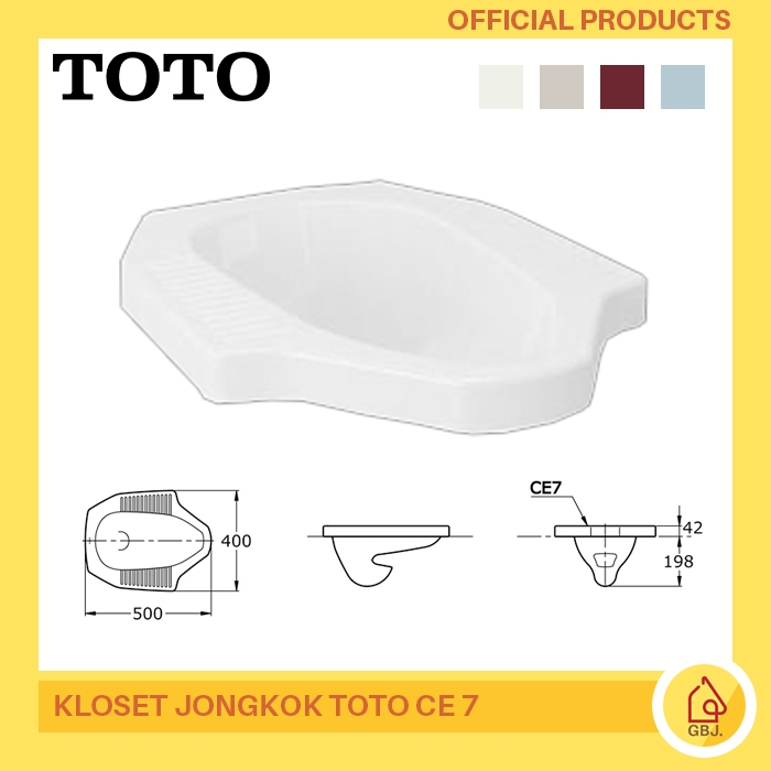 Jual KLOSET JONGKOK TOTO CE7 / KLOSET JONGKOK / TOILET SQUAT TOTO ...