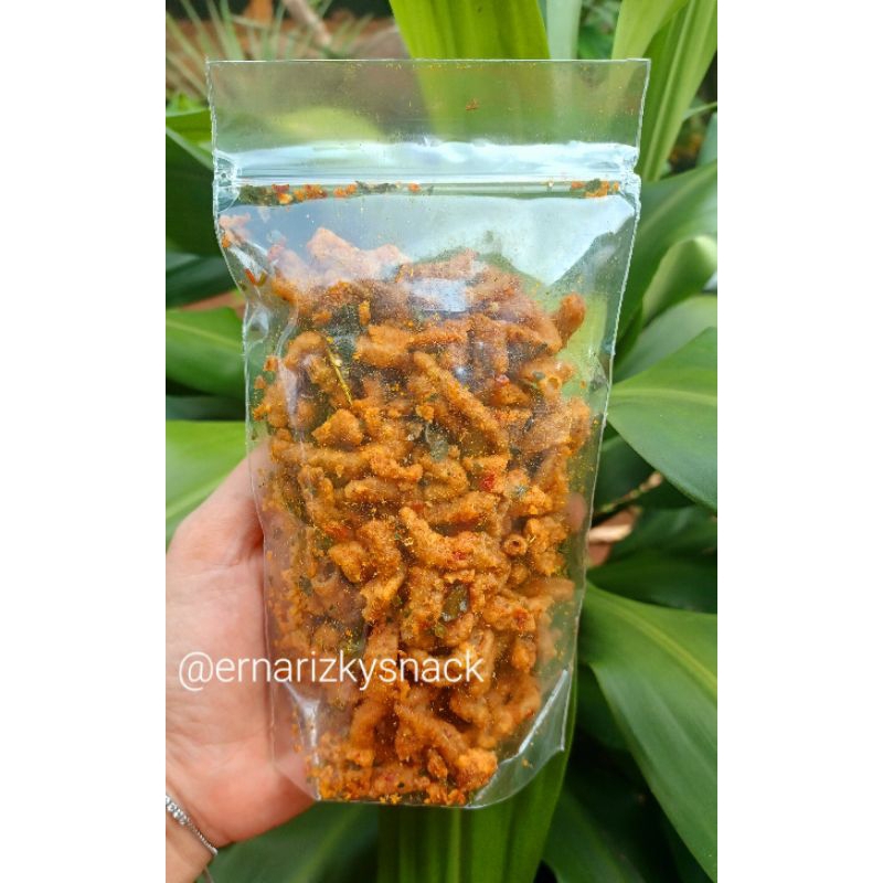 Jual Usus Ayam Crispy [ 100gr ] Pedas Daun Jruk Halal Shopee Indonesia