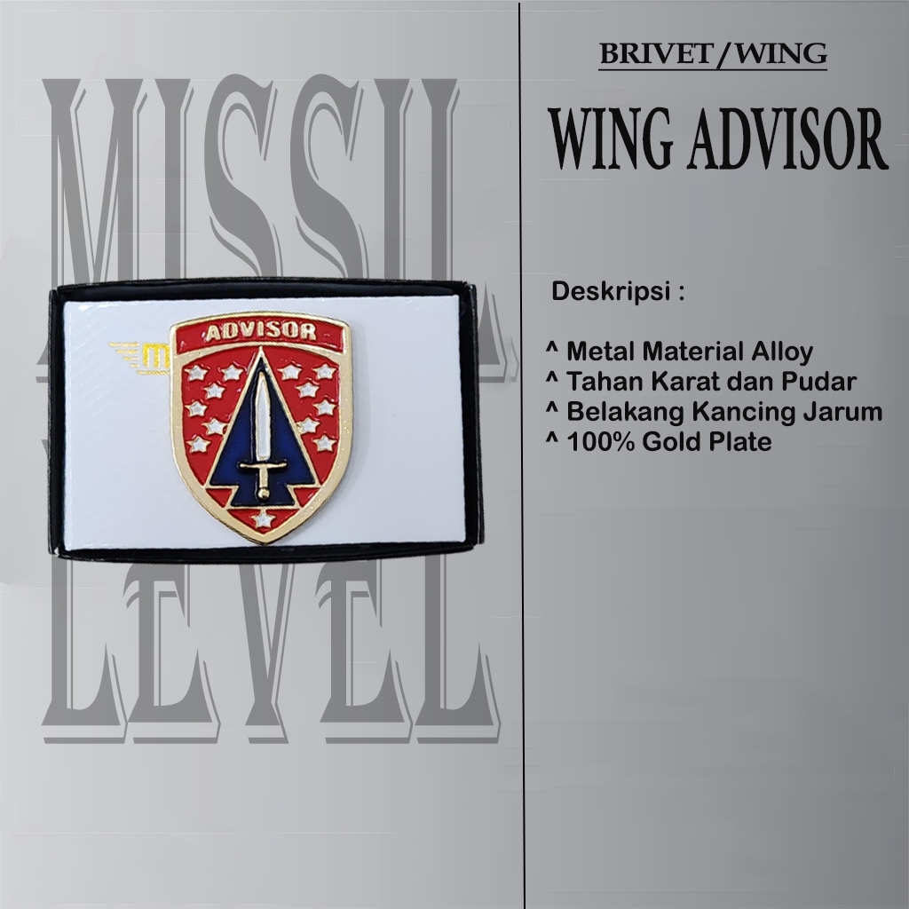Jual Wing ADVISOR PDH / Militer Brivet | Shopee Indonesia