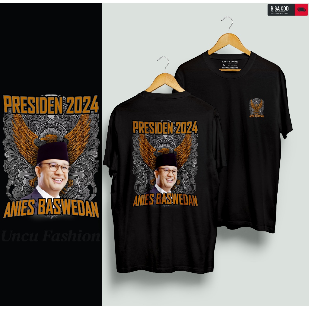 Jual Kaos The Next Presiden 2024 Anies Baswedan Depan Belakang Terbaru