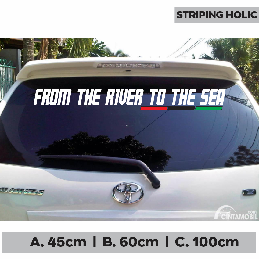 Jual STICKER FROM THE RIVER TO THE SEA PALESTINE WILL BE FREE STIKER