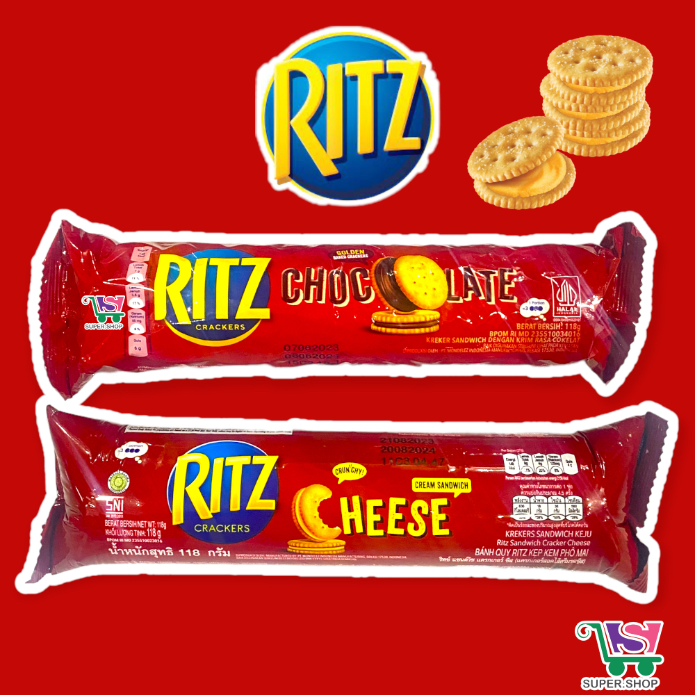 Jual RITZ Sandwich Cracker Cheese Krekers Keju 118 Gram Biskuit ...