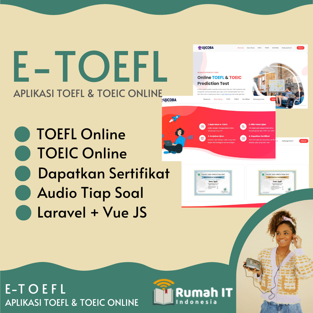 Jual e-TOEFL - Aplikasi TOEIC dan TOEFL Online Berbasis Web | Shopee ...