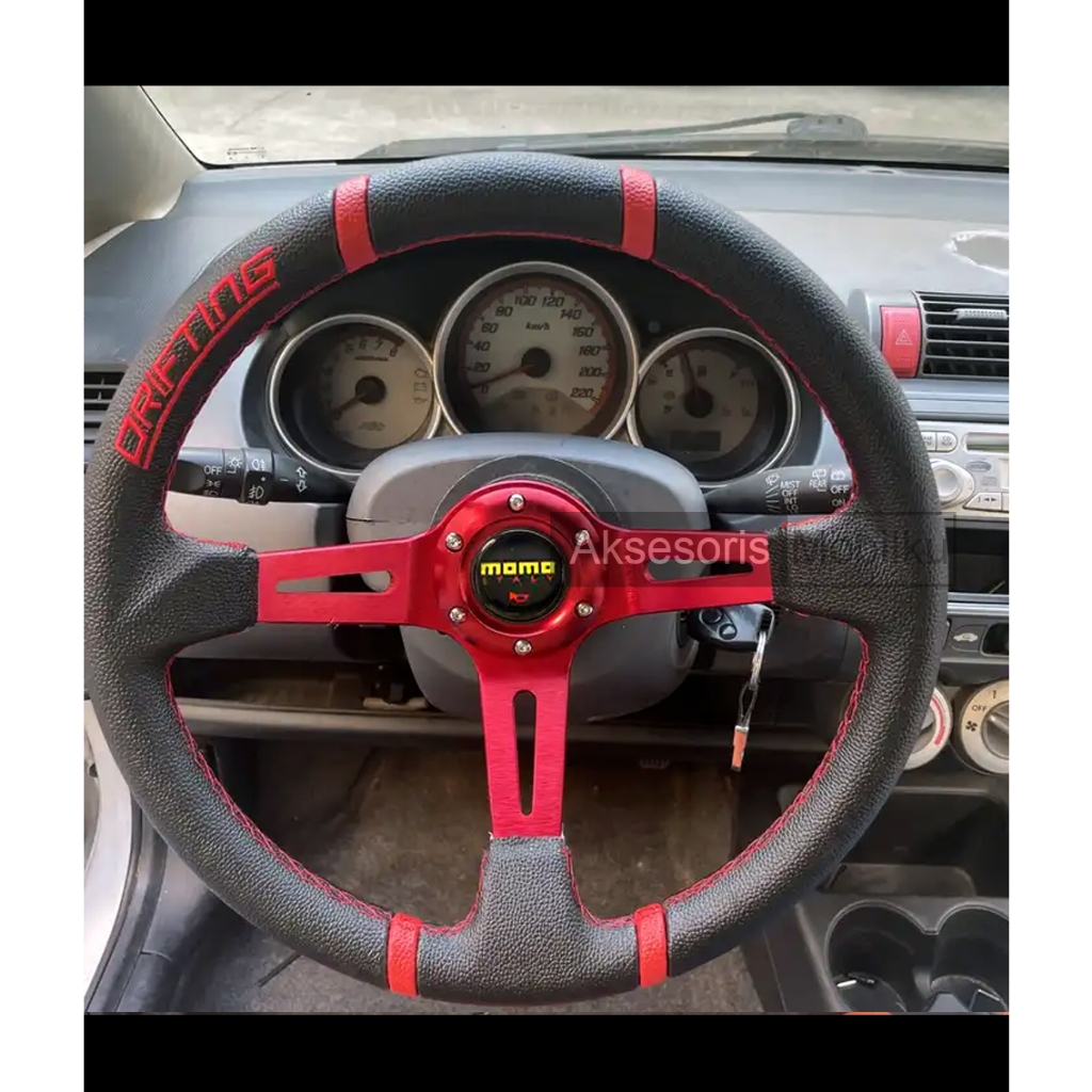 Jual Steer Stir Racing Momo Drifting 14 in Model Celong Import | Shopee ...