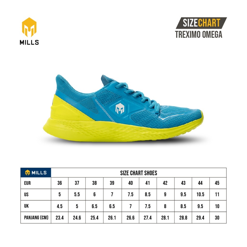 Jual Sepatu Running Mills Treximo Omega - Dk Blue White 9100114 ...
