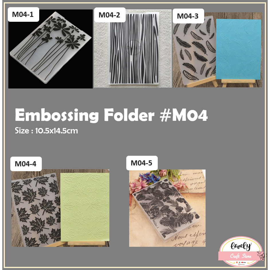 Jual LovelyCraftStore | M04 Embossing Folder ~ Template Plastik Timbul ...