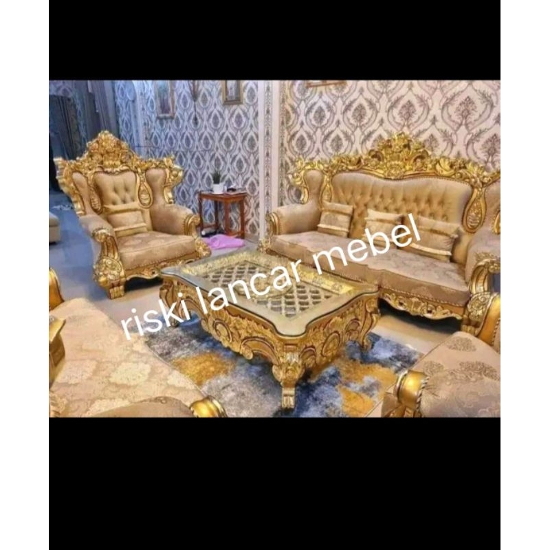 Jual sofa jati ukir mewah jepara mebel kursi minimalis klasik murah