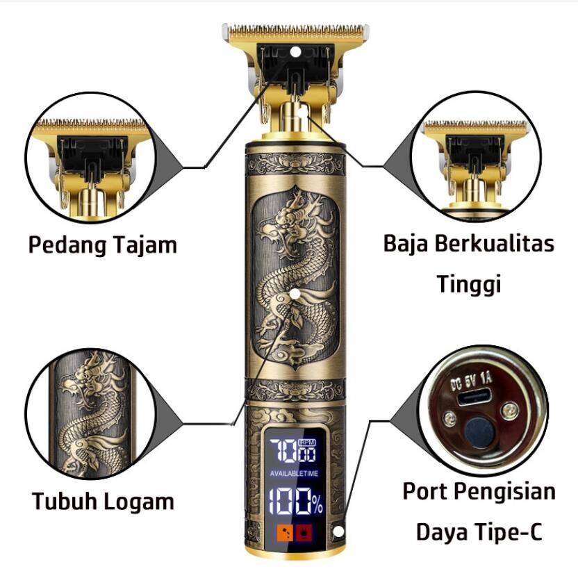 Jual K-ONE Alat Cukur Rambut yang dapat diisi ulang Pemotong rambut ...
