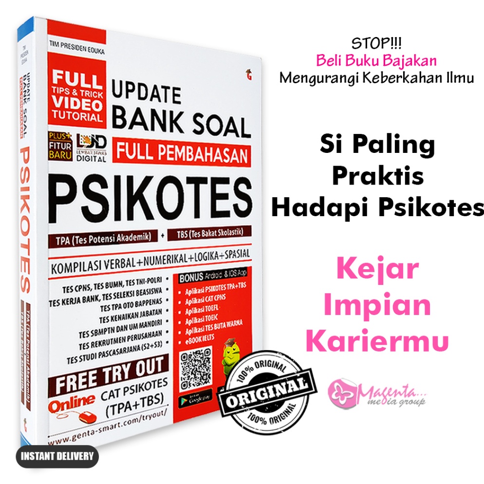 Jual Model Terkini Update Bank Soal Psikotes Tpa Tbs Vg Shopee Indonesia