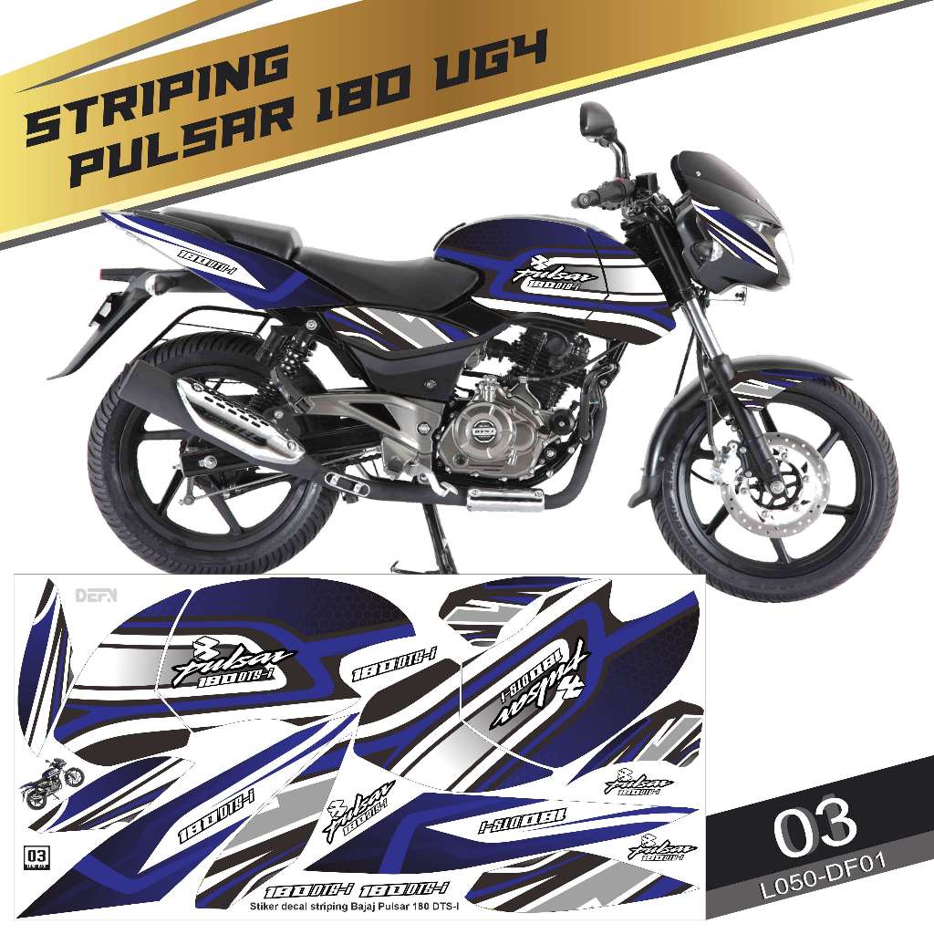 Stiker Pulsar 180 Complete Sticker Kit Jual Stiker Striping Decal
