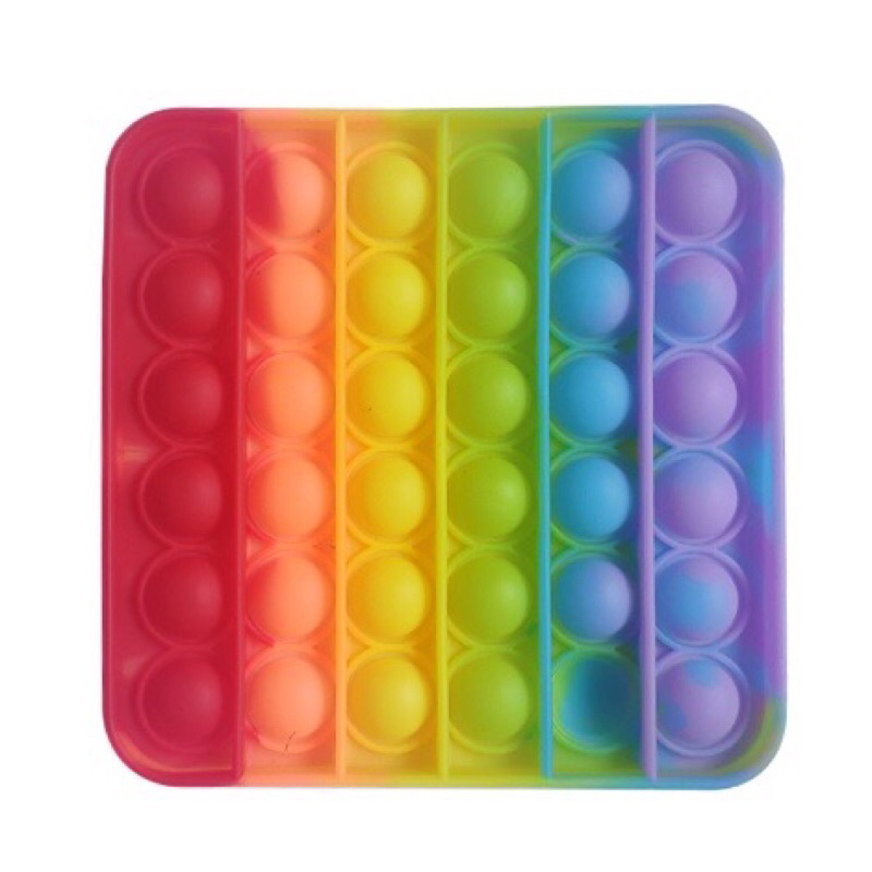 Jual New Fidget Push pop it murah popit Pop Its Square rainbow ...