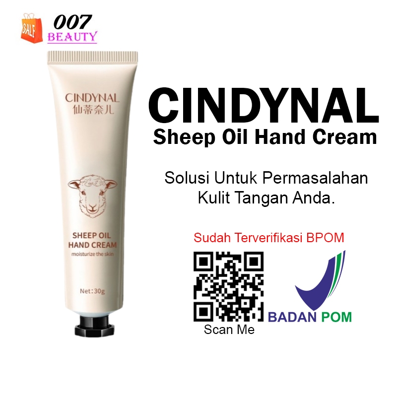 Jual Bpom Hand Cream Cindynal Sheep Oil Moisturizing Krim Tangan Anti Kering And Keriput 8317