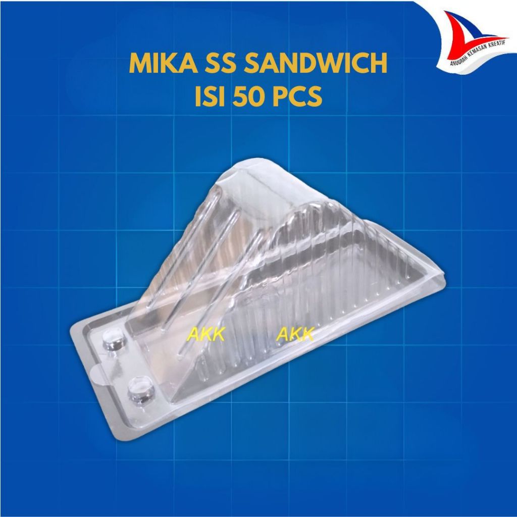 Jual Mika Tray Roti Ss Sandwich / Tempat Roti Sandwich Isi 50 Pcs ...