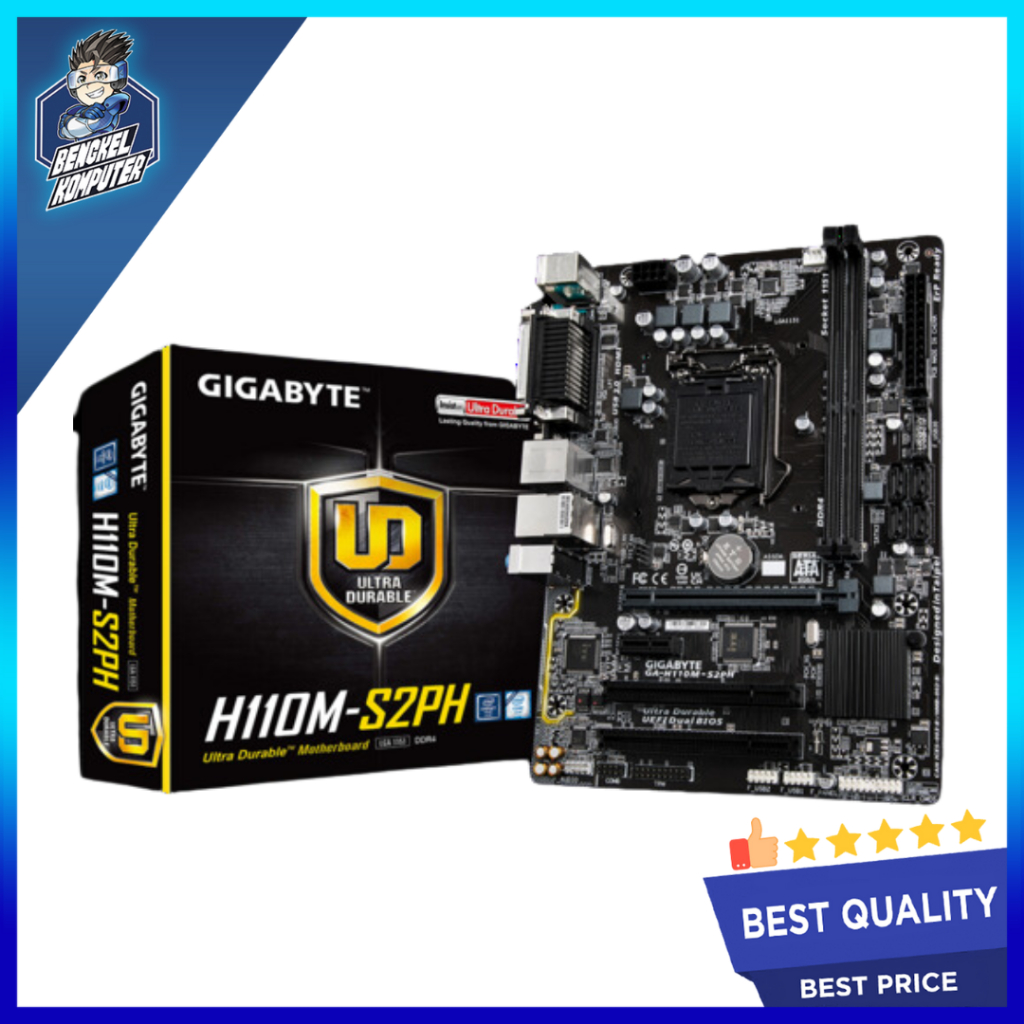 Jual MOTHERBOARD GIGABYTE H110M S2PH | Shopee Indonesia