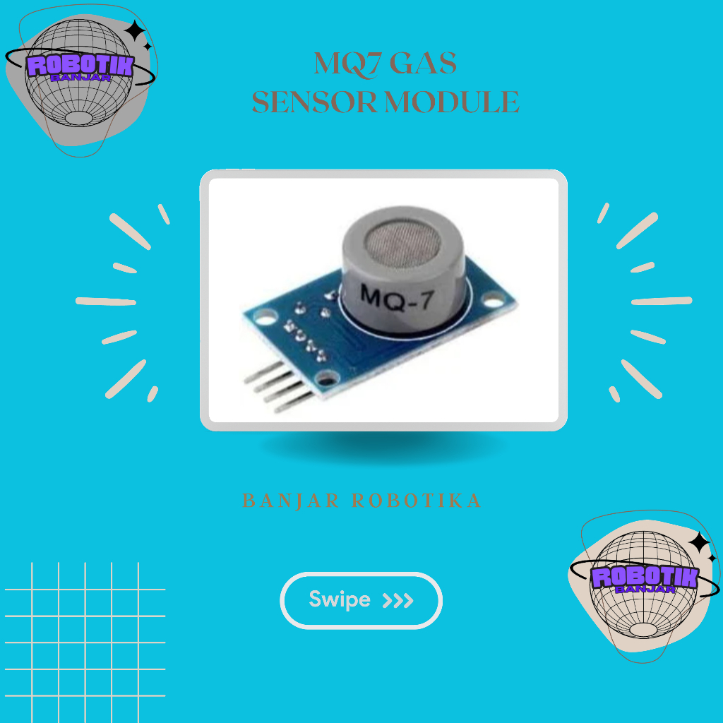 Jual Modul Sensor Gas Karbon Monoksida MQ-7 MQ7 MQ 7 | Banjar Robotika ...