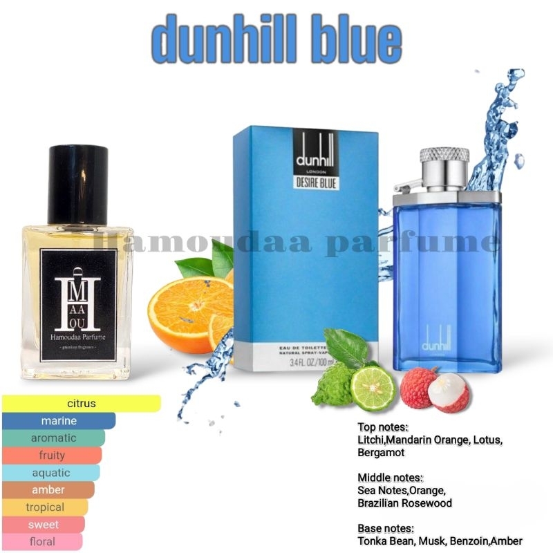 Jual Parfum dunhill blue ukuran 30ml aroma tahan lama dan meninggalkan ...