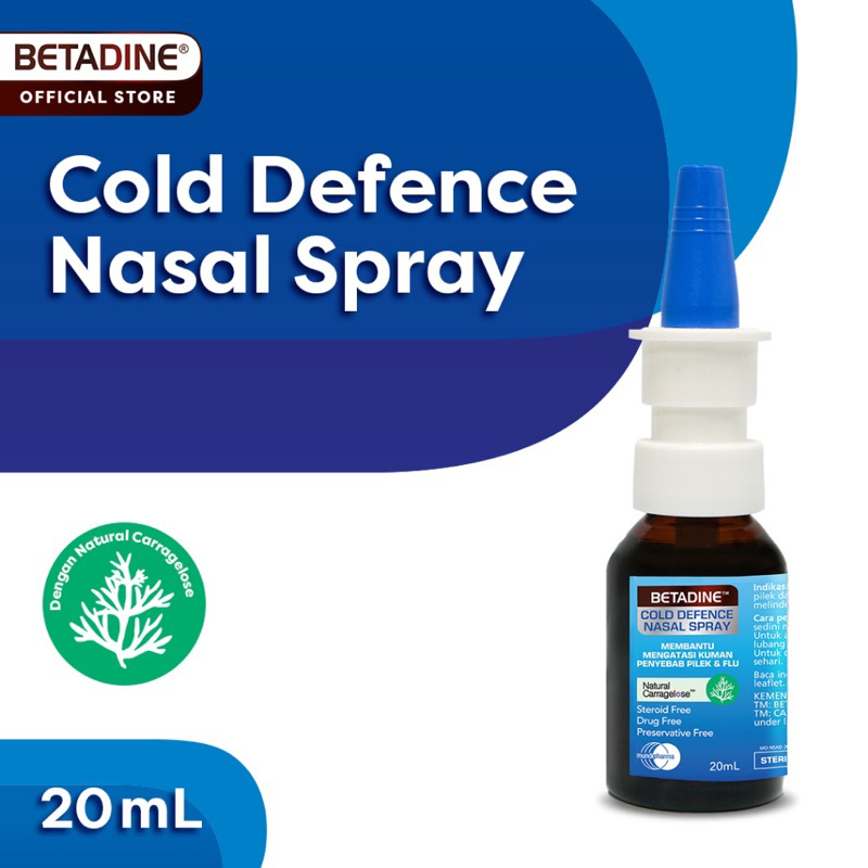 Jual BETADINE COLD DEFENSE NASAL SPRAY Semprot Hidung 20ml | Shopee ...